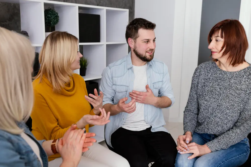 Support for relearning stress management and building a sober life.